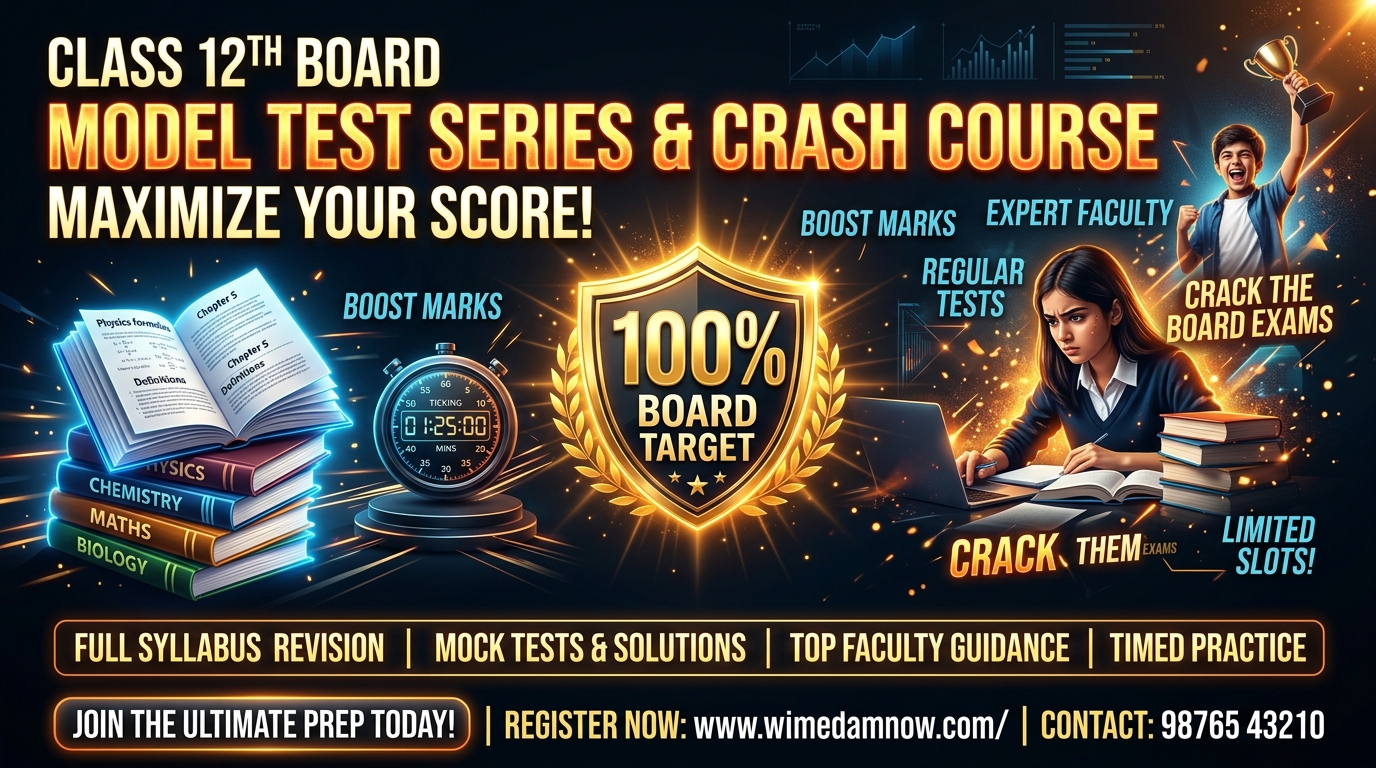 Class 12th Science Board Exam Crash Course & Test Series